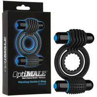 OptiMALE ñ Vibrating Double C-Ring Black