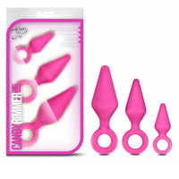 Blush Luxe Candy Rimmer 3-Piece Silicone Anal Plug Kit Pink