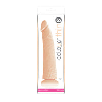 Colours Pleasures Thin 8 in. Dildo Beige