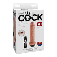 Pipedream King Cock 7 in. Squirting Cock Realistic Dildo Beige