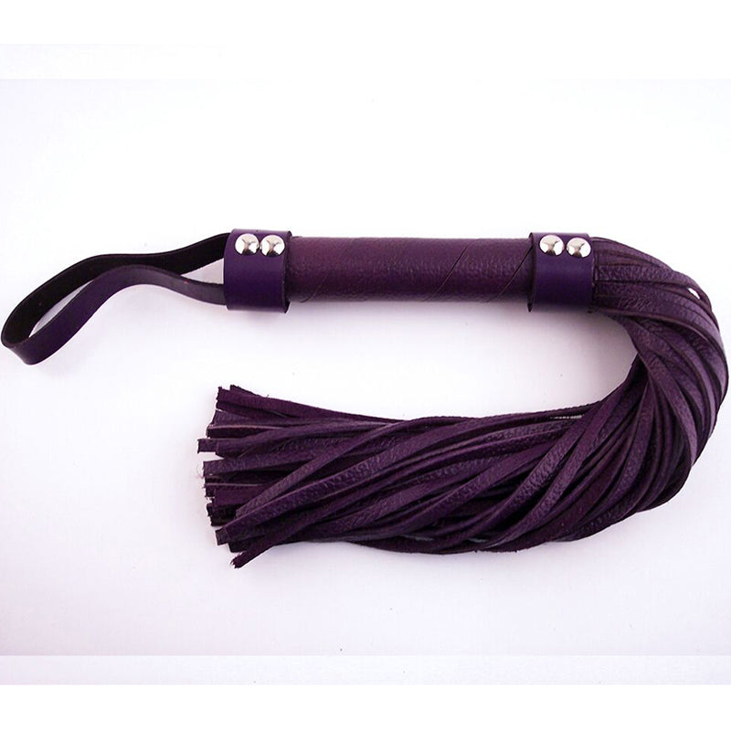 Rouge H-Style Leather Flogger Purple