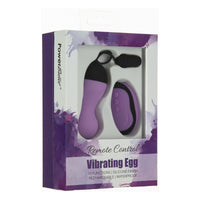 Power Bullet Vibrating Remote Control Egg Purple