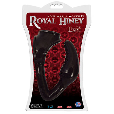 Curve Toys Royal Hiney The Earl Anal Plug & Cockring Black