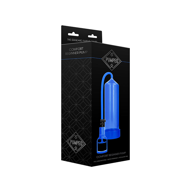 Shots Pumped Comfort Beginner Penis Pump Blue