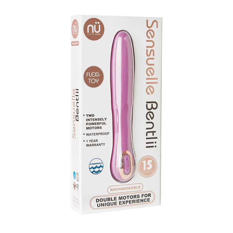 Sensuelle Bentlii Silicone 15 Functions Dual Motor Waterproof USB Rechargeable Purple