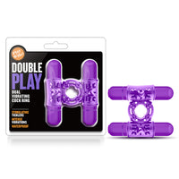 Blush Play with Me Double Play Dual Vibrating Cockring Purple