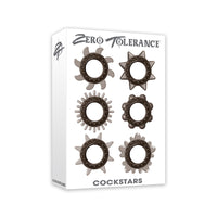 Zero Tolerance Cockstars 6-Piece Cockring Set Smoke