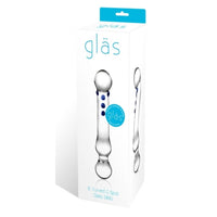 Glas 6 in. Textured G-Spot Glass Dildo