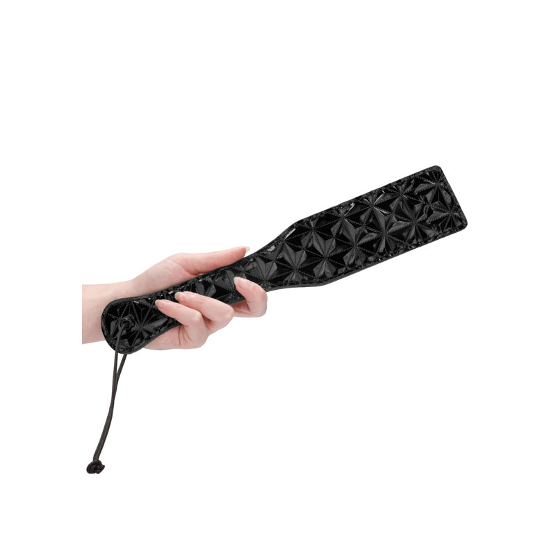 Ouch! Luxury Diamond-Patterned Paddle Black