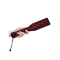 Ouch! Luxury Diamond-Patterned Paddle Burgundy