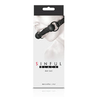 Sinful Silicone Bar Gag Black