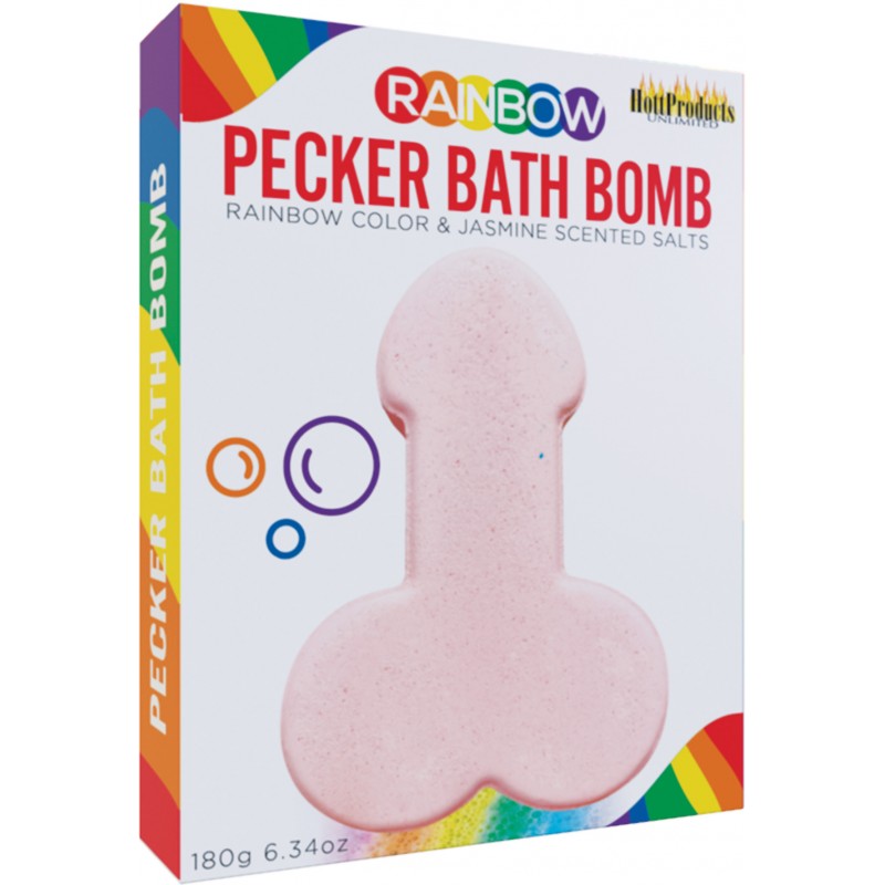 Rainbow Pecker Bath Bomb