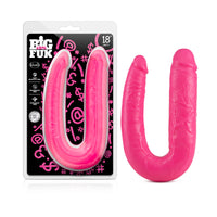 Blush Big As Fuk 18 in. Double Headed Dildo Pink