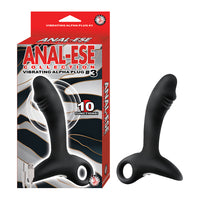 Anal-Ese Collection Vibrating Alpha Plug #3 - Black