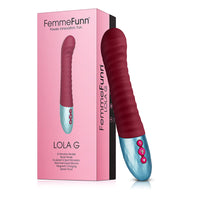 FemmeFunn Lola G Rechargeable Silicone G-Spot Vibrator Maroon