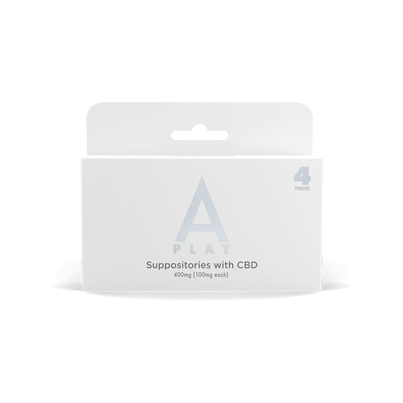 A-Play Suppositories with CBD 400mg (100mg/ea)4 pcs