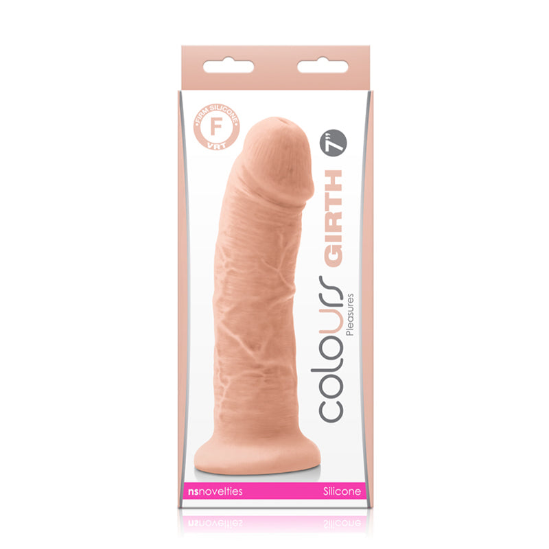 Colours Girth 7 in. Dildo Beige