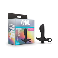 Blush Anal Adventures†Platinum Silicone Rechargeable Vibrating Prostate Massager 01 Black