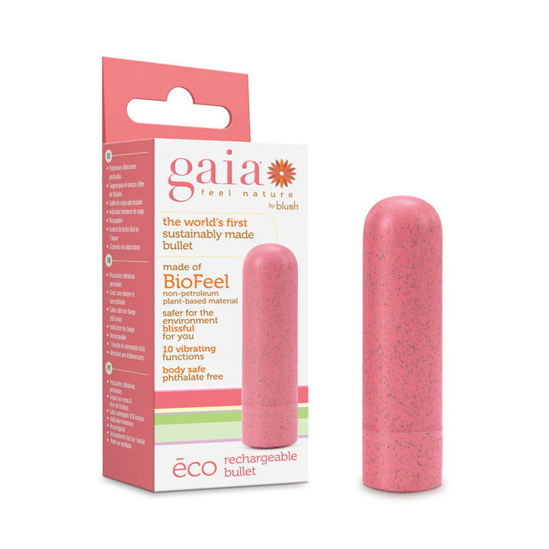 Blush Gaia Eco Rechargeable Bullet Vibrator Coral