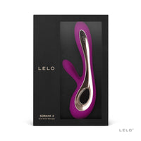 LELO SORAYA 2 Rechargeable Rabbit Vibrator Deep Rose