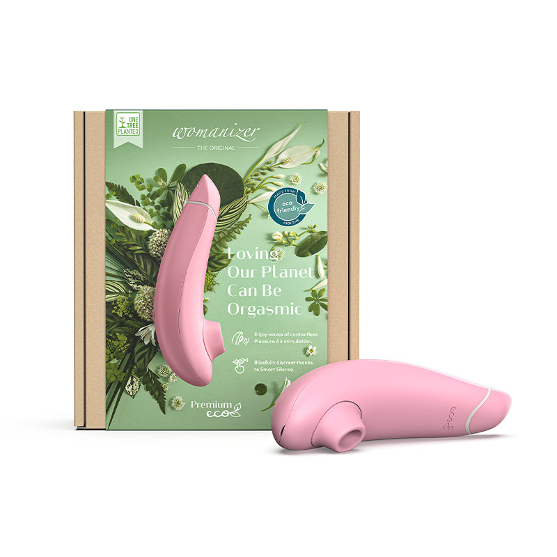 Womanizer Premium Eco Rechargeable Silicone Pleasure Air Clitoral Stimulator Rose