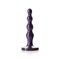 Tantus Ripple Large Beaded Anal Plug Midnight Purple