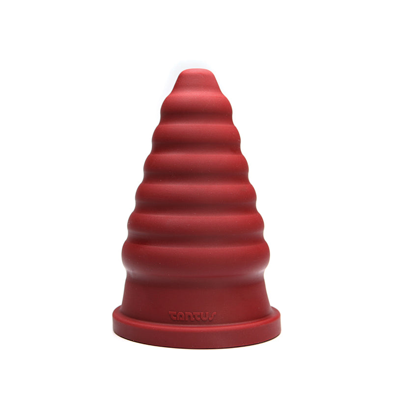 Tantus Cone Ripple Dildo Red BOX