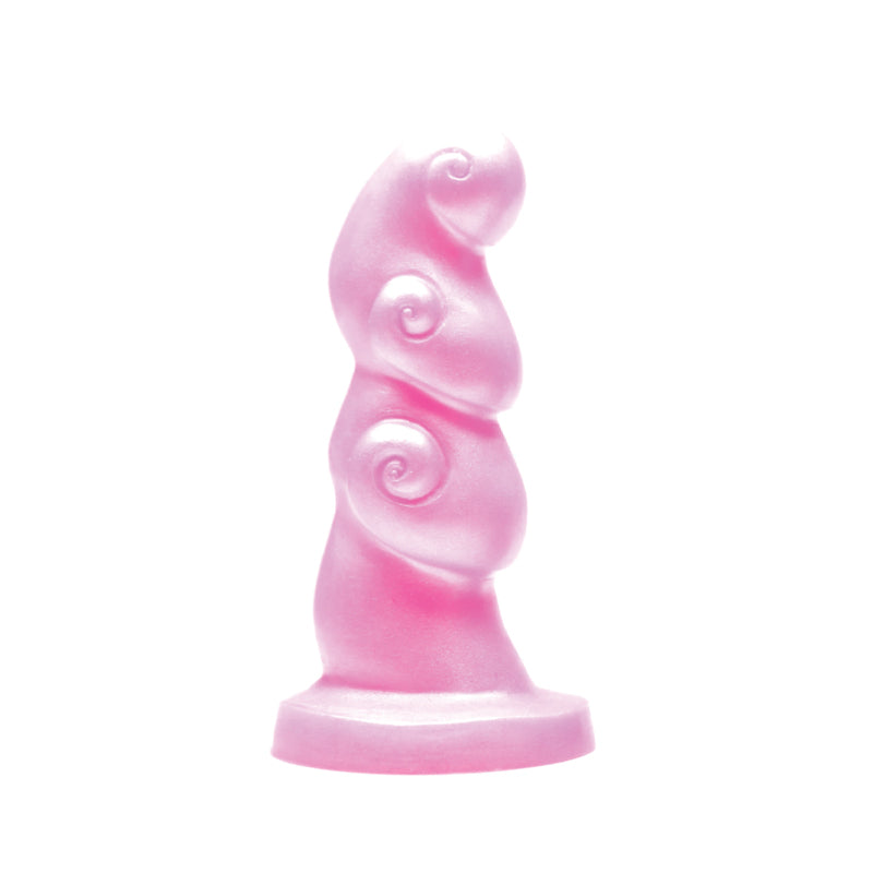 Tantus Hookah Textured Dildo Pink BAG