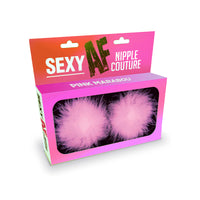 Sexy AF Nipple Couture Pink Marabou Pasties