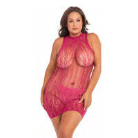 RR Reckless Lace Mini Dress Red Q