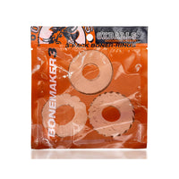 OxBalls Bonemaker 3-Pack Boner Cockring Kit FLEXtpr Clear