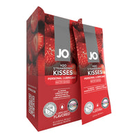 JO H2O Strawberry Kisses Water-Based Personal Lubricant 10 mL Foil 12-Pack