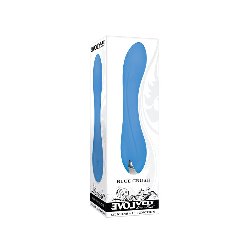 Evolved Blue Crush Rechargeable Silicone G-Spot Vibrator Blue