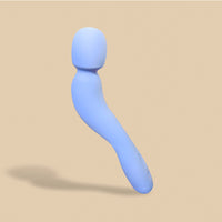 Dame Com Rechargeable Silicone Wand Vibrator Periwinkle