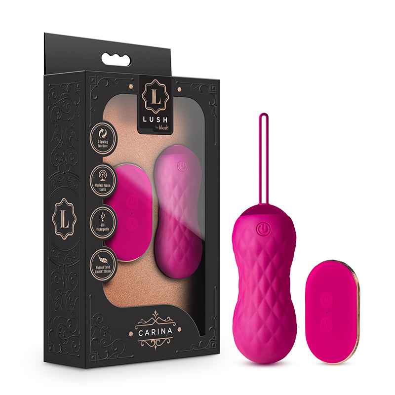 Blush Lush Carina Rechargeable Remote-Controlled Silicone Egg Vibrator Velvet