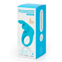 Happy Rabbit Rechargeable Silicone Cockring With Ears Blue