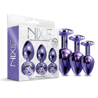 Nixie Metal Butt Plug†Trainer†Set 3-Piece Purple Metallic