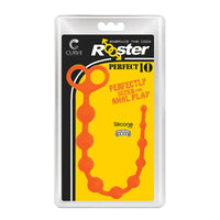 Curve Toys Rooster Perfect 10 Silicone Anal Beads Orange