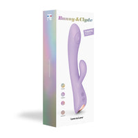 Love to Love Bunny & Clyde Rechargeable Tapping Rabbit Silicone Vibrator Viva Mauve