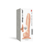 Strap-On-Me Realistic Collection Sliding Skin Dual-Density Silicone Dildo Vanilla M