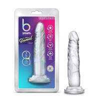 Blush B Yours Diamond Crystal 7 in. Dildo with Suction Cup Clear