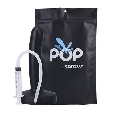 Tantus POP Slim Squirting Dildo Blk BAG