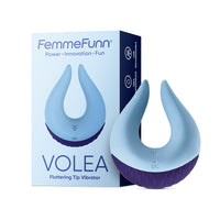 FemmeFunn Volea Rechargeable Silicone Fluttering Tip Vibrator Light Blue