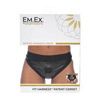 Sportsheets Em.Ex. Fit Harness Patent Corset L