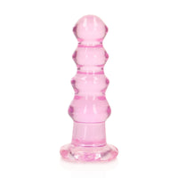 RealRock Crystal Clear Curvy 5.5 in. Dildo/Plug Pink