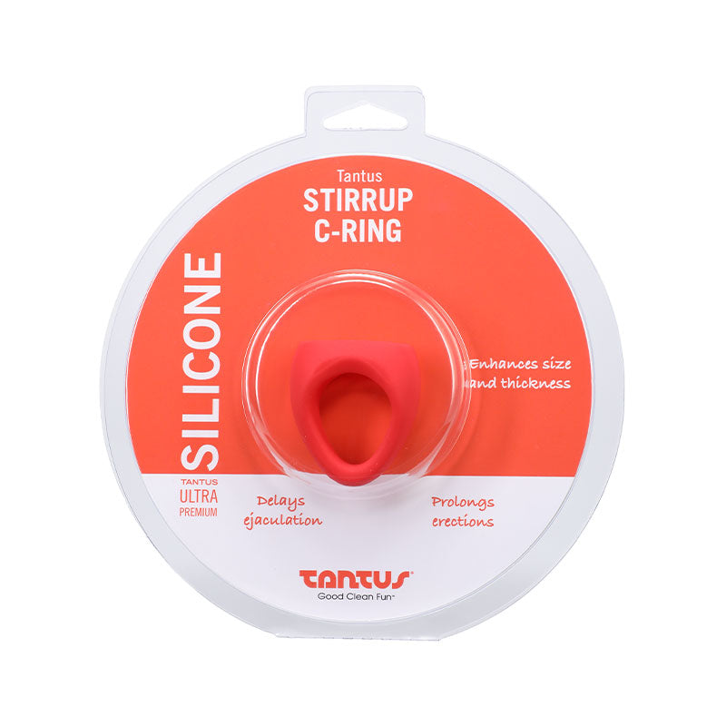 Tantus Stirrup C-Ring CockBallSling Red