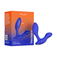 We-Vibe Vector+ Rechargeable Remote-Controlled Silicone Dual Stimulation Prostate Massager Royal Blue