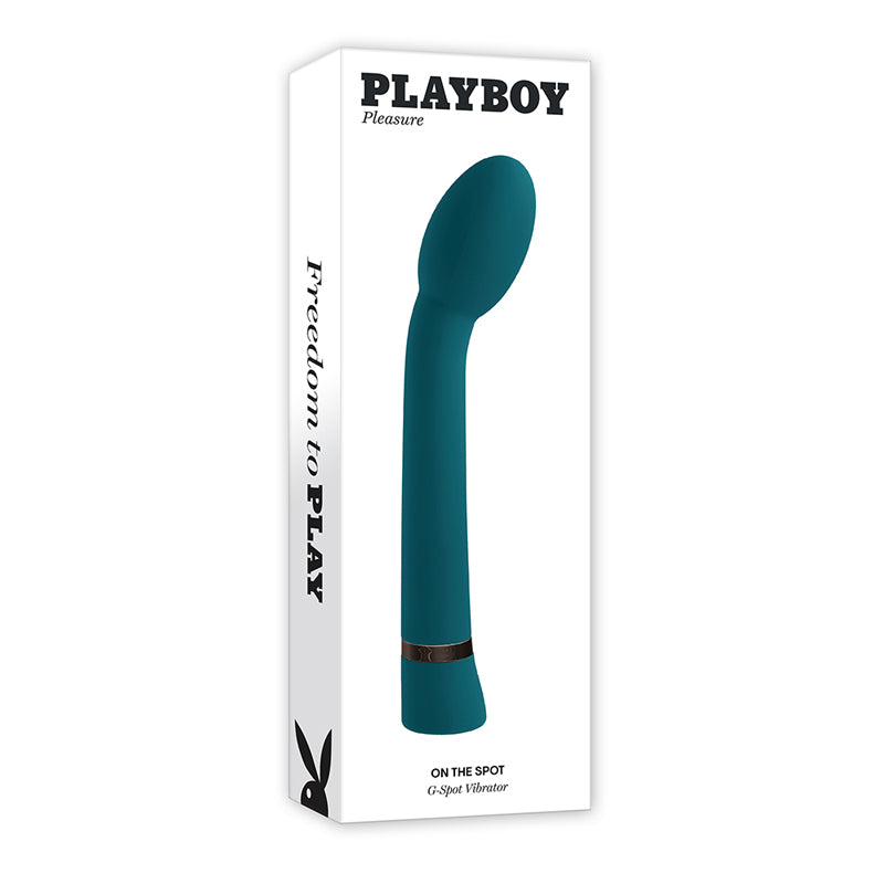 Playboy On The Spot Rechargeable Silicone G-Spot Vibrator Deep Teal