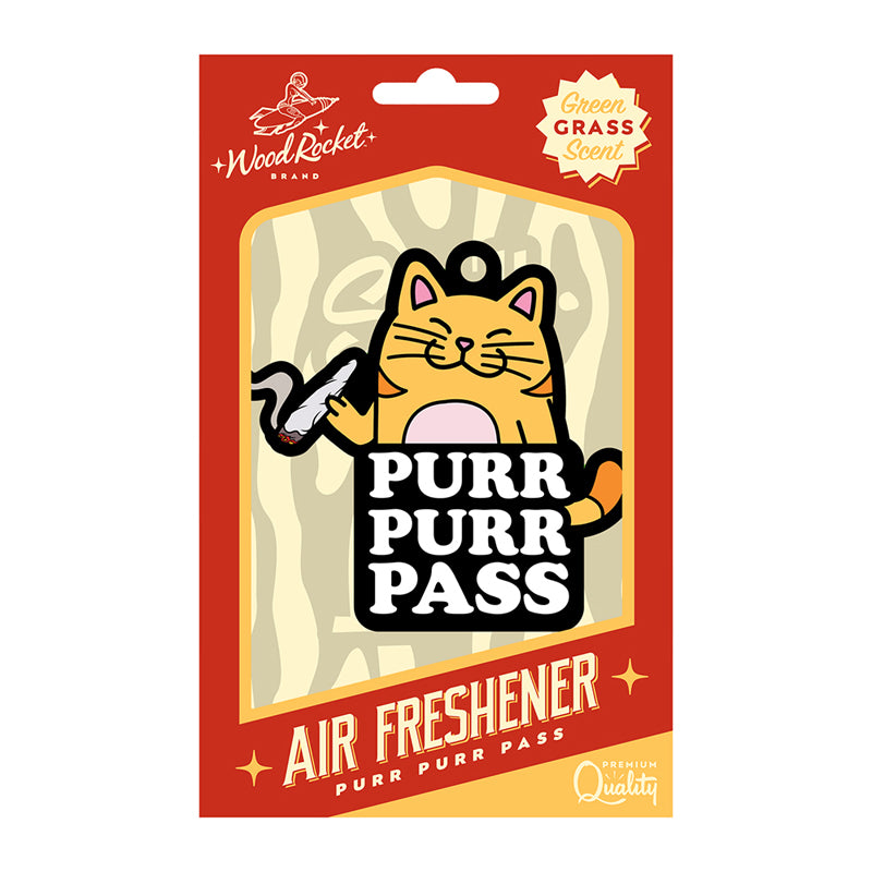 Wood Rocket Air Freshener Purr Purr Pass