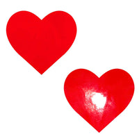 Neva Nude Pasty Heart Vinly Red